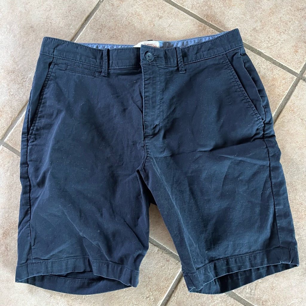 Penguin Brand Mens Shorts Dark Blue Size 33
